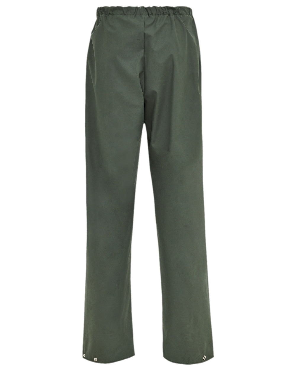 Olive Coloured Elka Mens Pro Waist Trousers on white background 