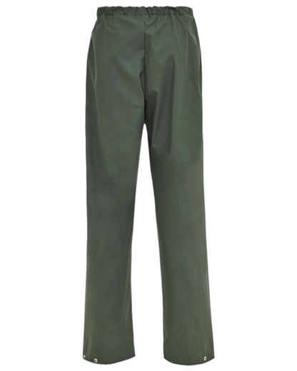 Olive Coloured Elka Mens Pro Waist Trousers on white background 