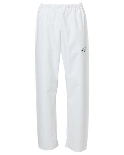 White Coloured Elka Mens Pro Waist Trousers on white background 