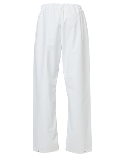 White Coloured Elka Mens Pro Waist Trousers on white background 
