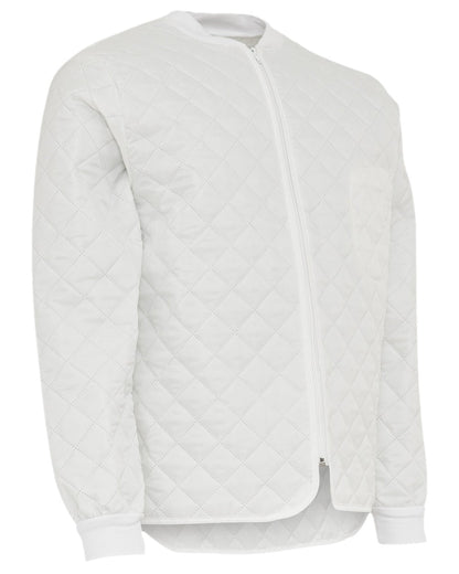 White Coloured Elka Mens Thermal Jacket on white background 
