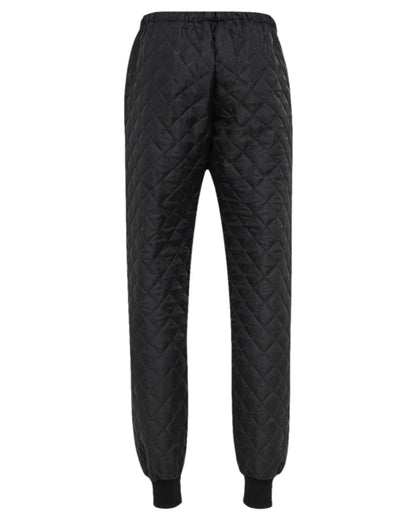 Black Coloured Elka Mens Thermal Trousers on white background 
