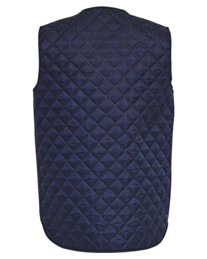 Navy Coloured Elka Mens Thermal Vest on white background 