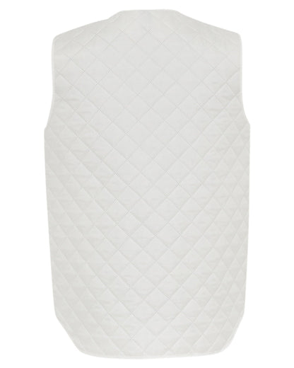 White Coloured Elka Mens Thermal Vest on white background 