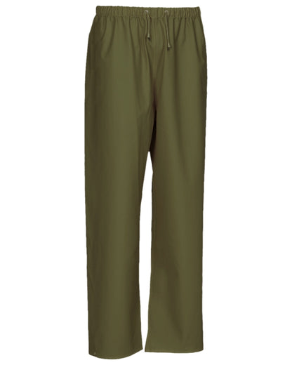 Olive Coloured Elka Mens Waist Trousers on white background 