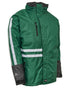 Green Black Coloured Elka Mens Working Xtreme 2-In-1 Jacket on white background 