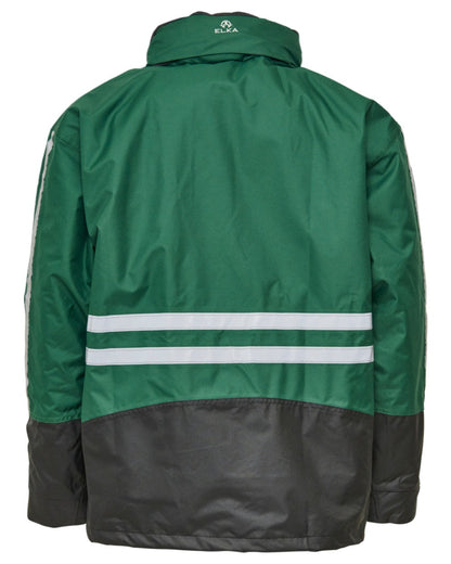 Green Black Coloured Elka Mens Working Xtreme 2-In-1 Jacket on white background 