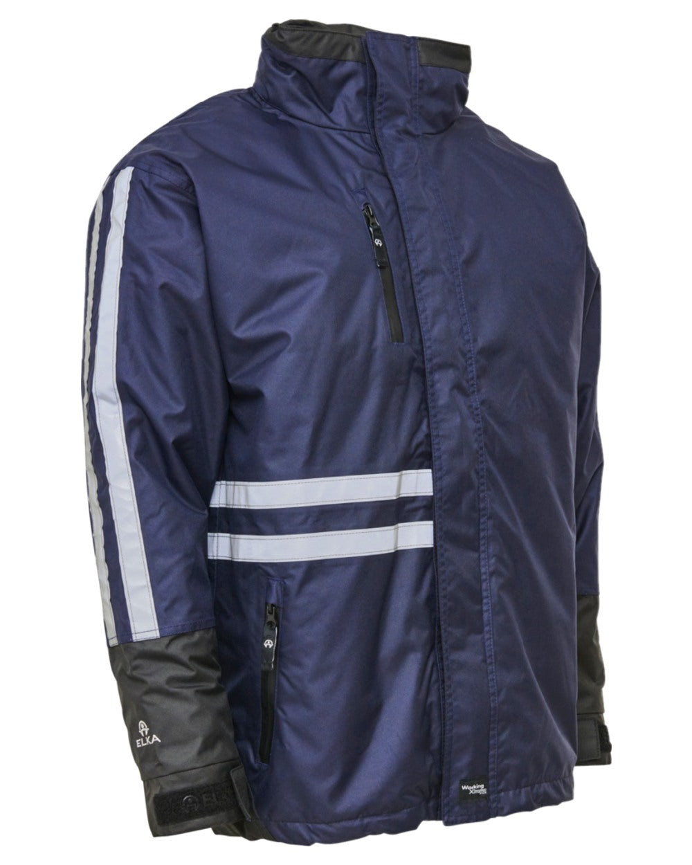 Navy Black Coloured Elka Mens Working Xtreme 2-In-1 Jacket on white background 