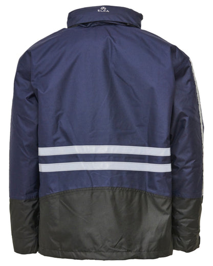 Navy Black Coloured Elka Mens Working Xtreme 2-In-1 Jacket on white background 