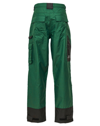 Green Black Coloured Elka Mens Working Xtreme Oxford Trousers on white background 
