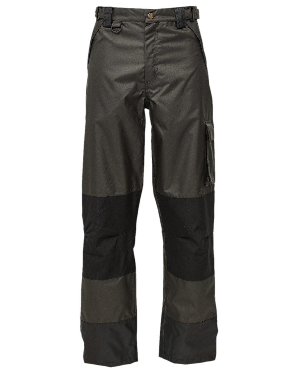 Grey Black Coloured Elka Mens Working Xtreme Oxford Trousers on white background 