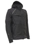 Black Coloured Elka Mens Working Xtreme Softshell Jacket With Detachable Sleeves on white background 