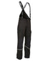 Black Coloured Elka Mens Working Xtreme Stretch Combi Trousers on white background 