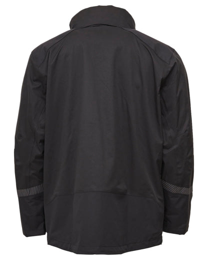 Black Coloured Elka Mens Working Xtreme Stretch Jacket on white background 