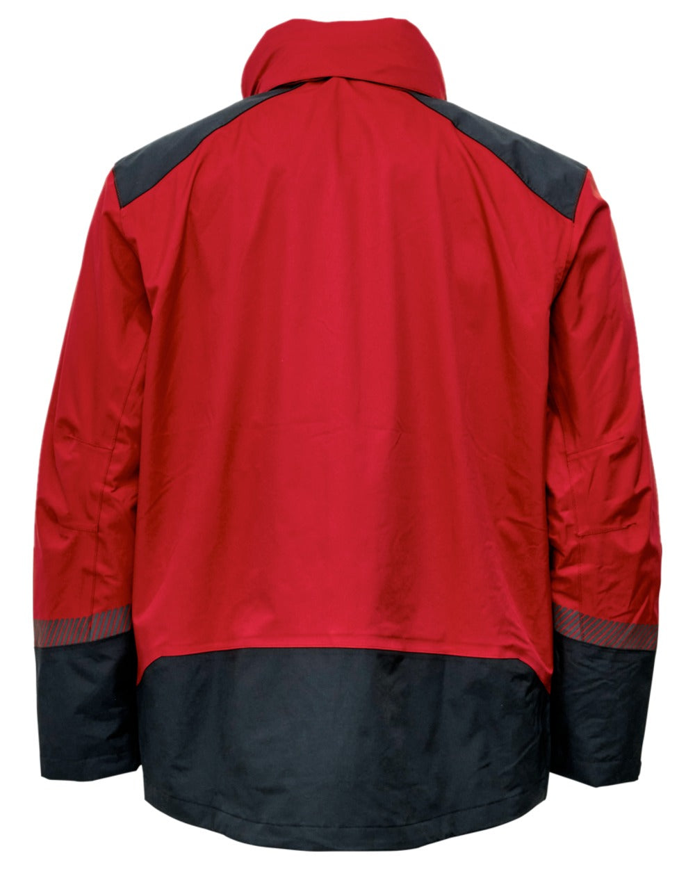 Red Black Coloured Elka Mens Working Xtreme Stretch Jacket on white background 