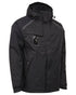 Black Coloured Elka Mens Working Xtreme Stretch Winter Jacket on white background 