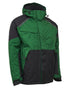 Green Black Coloured Elka Mens Working Xtreme Stretch Winter Jacket on white background 