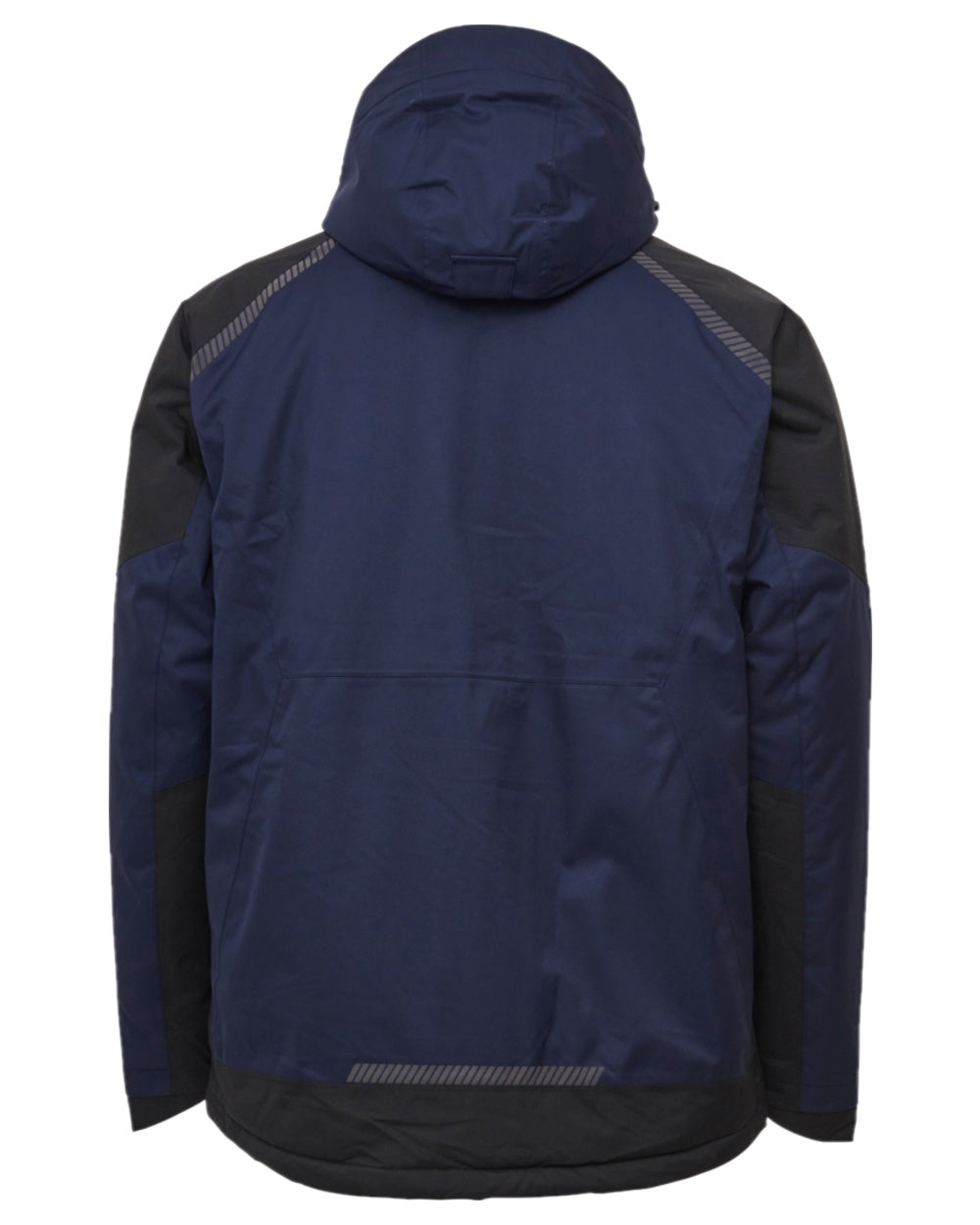 Navy Black Coloured Elka Mens Working Xtreme Stretch Winter Jacket on white background 