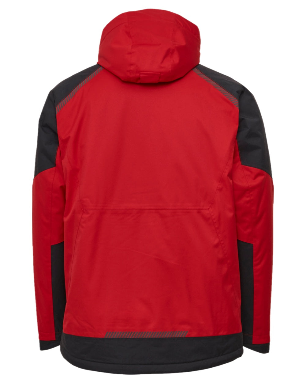Red Black Coloured Elka Mens Working Xtreme Stretch Winter Jacket on white background 