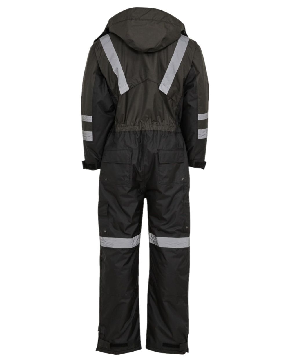 Grey Black Coloured Elka Mens Working Xtreme Winter Thermal Coverall on white background 