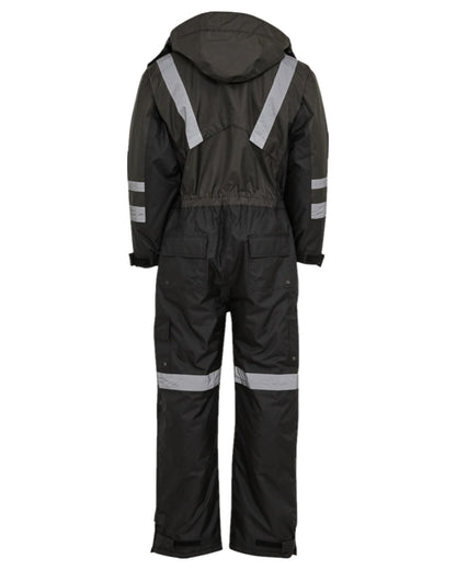 Grey Black Coloured Elka Mens Working Xtreme Winter Thermal Coverall on white background 