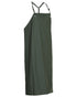 Olive Coloured Elka Pro Apron With Loops For Braces on white background 