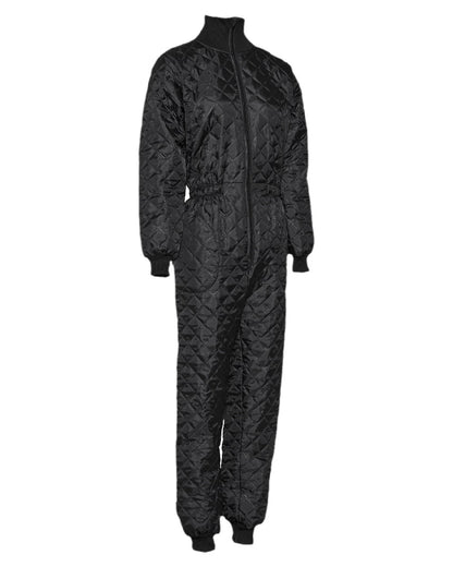 Black Coloured Elka Womens Thermal Coverall on white background 