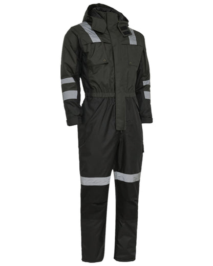 Grey Black Coloured Elka Womens Working Xtreme Winter Thermal Coverall on white background 