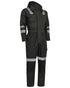 Grey Black Coloured Elka Womens Working Xtreme Winter Thermal Coverall on white background 