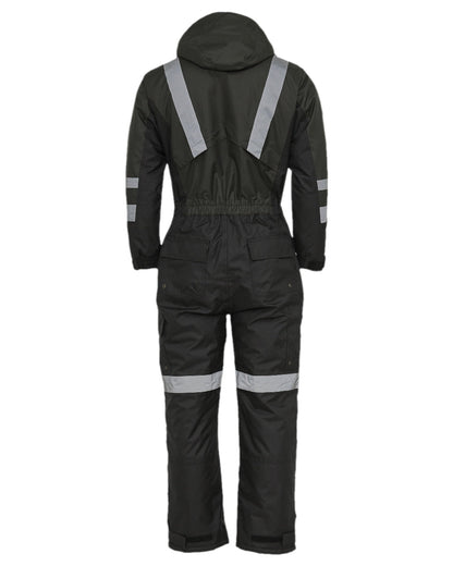 Grey Black Coloured Elka Womens Working Xtreme Winter Thermal Coverall on white background 