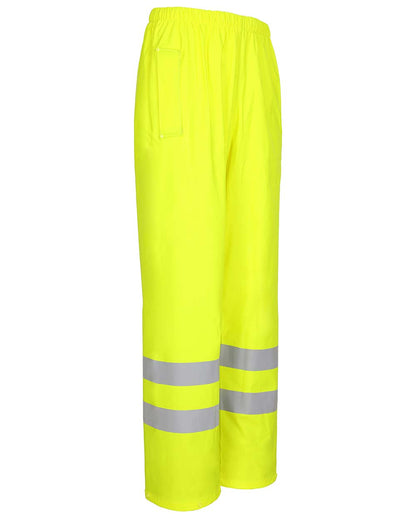Yellow coloured Fort Air Reflex Trousers on white background 
