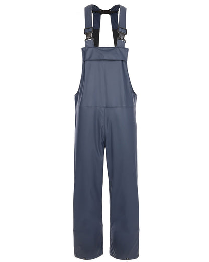 Navy coloured Fort Airflex Waterproof Breathable Bib and Brace Overalls on white background 