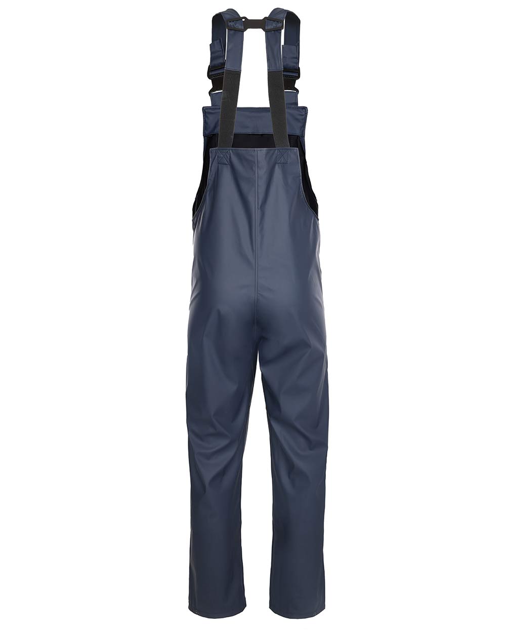 Navy coloured Fort Airflex Waterproof Breathable Bib and Brace Overalls on white background 