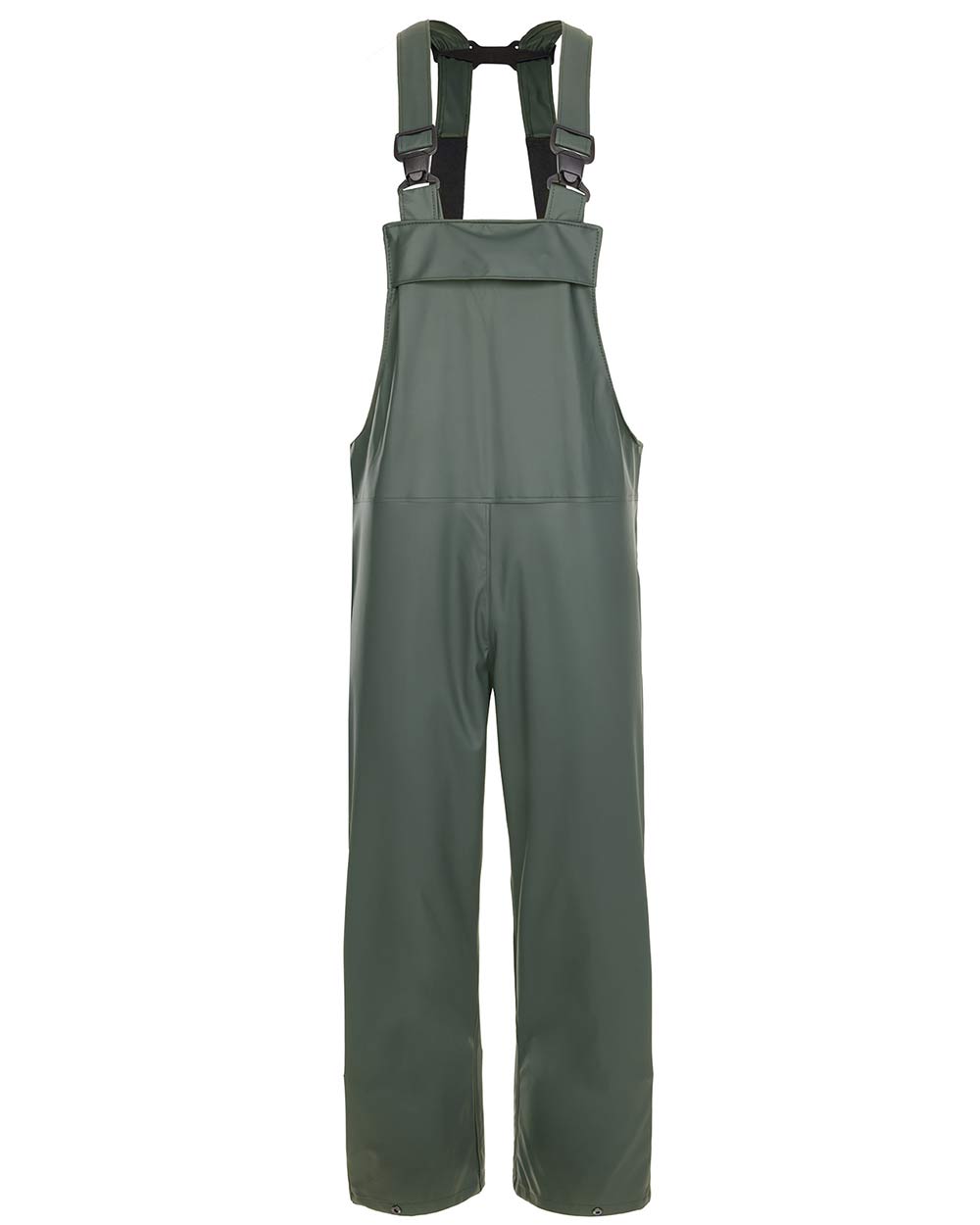 Olive coloured Fort Airflex Waterproof Breathable Bib and Brace Overalls on white background 