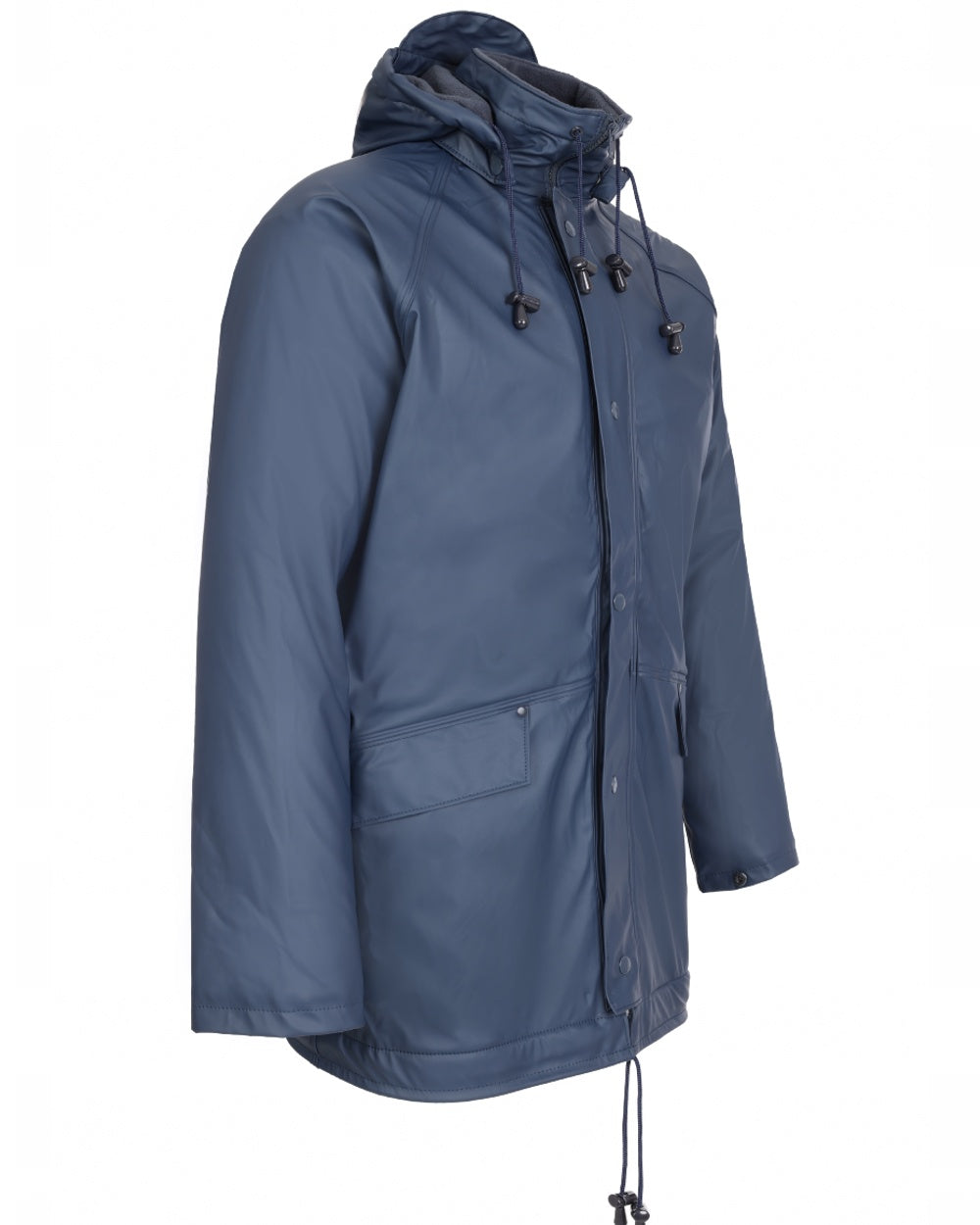 Navy Blue coloured Fort Fortex Flex Waterproof Fleece Lined Jacket on white background 