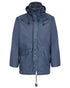 Navy Blue coloured Fort Fortex Flex Waterproof Fleece Lined Jacket on white background 