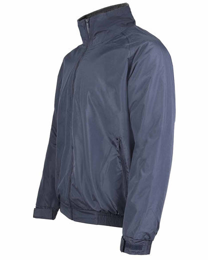 Navy coloured Fort Harris Fleece Lined Jacket on white background 