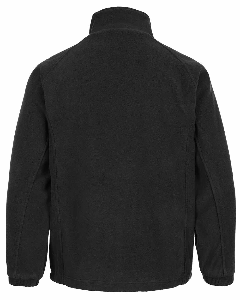 Black coloured Fort Lomond Fleece Jacket on white background 