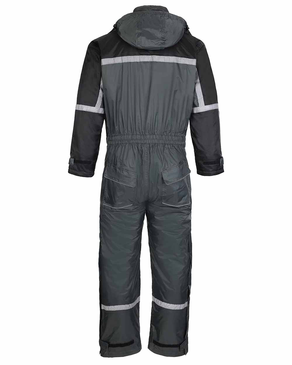 Green coloured Fort Orwell Waterproof Padded Boilersuit on white background 