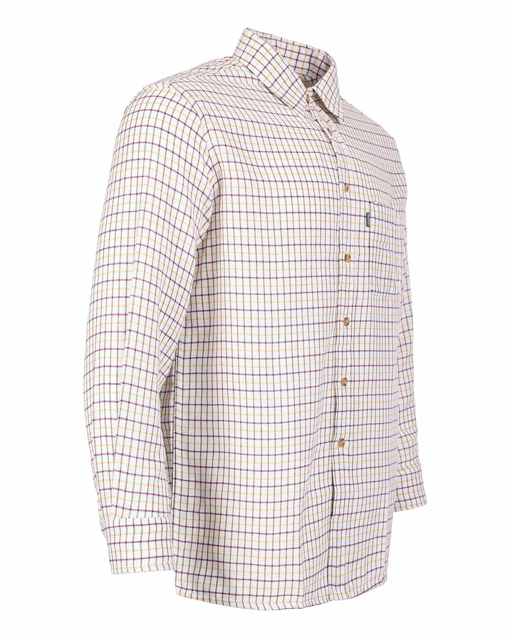 Green coloured Fort Tattersall Shirt on white background 