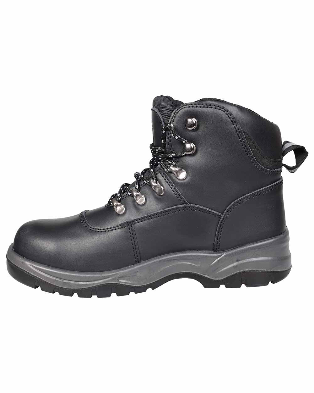 Black coloured Fort Toledo Safety Boots on white background 