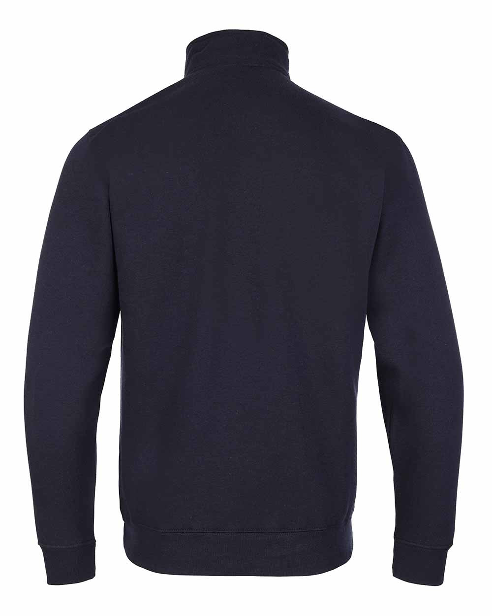 Navy coloured Fort Workforce 1/4 Zip Sweatshirt on white background 