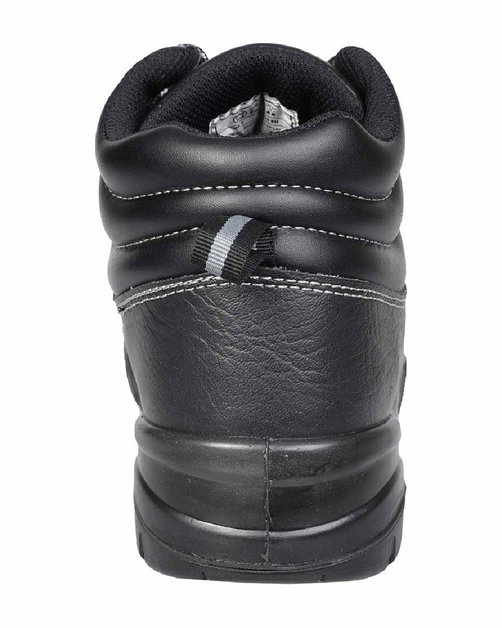 Black coloured Fort Workforce Safety Boots on white background 