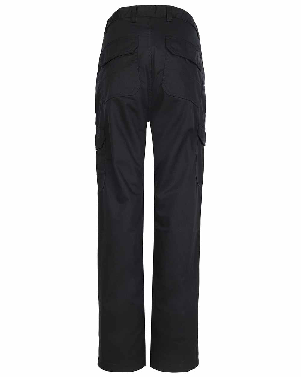 Black coloured Fort Workforce Trousers on white background 