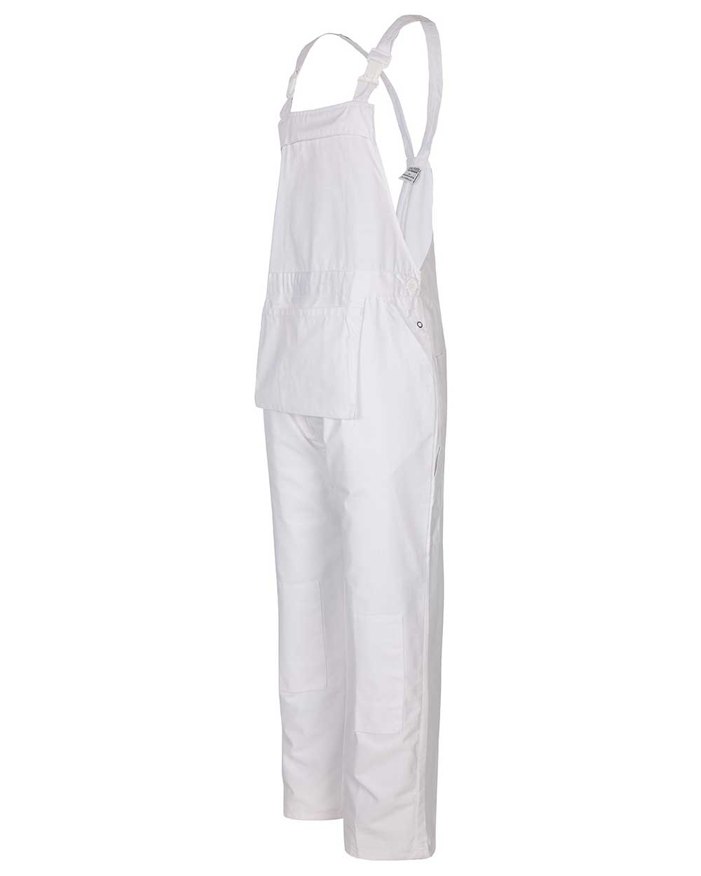 White coloured Fort Bib &amp; Brace Overall Polycotton on white background 