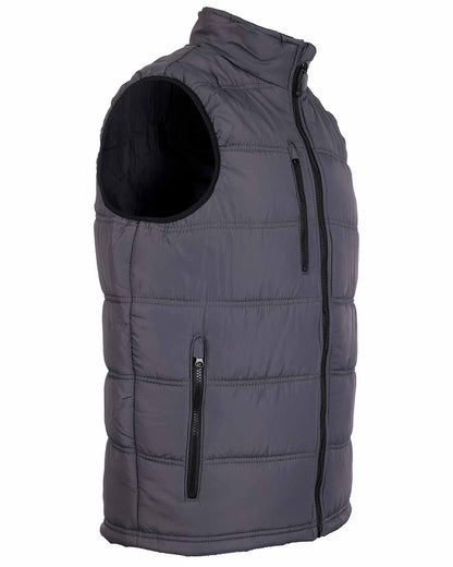 Grey coloured Fort Carlton Bodywarmer on white background 