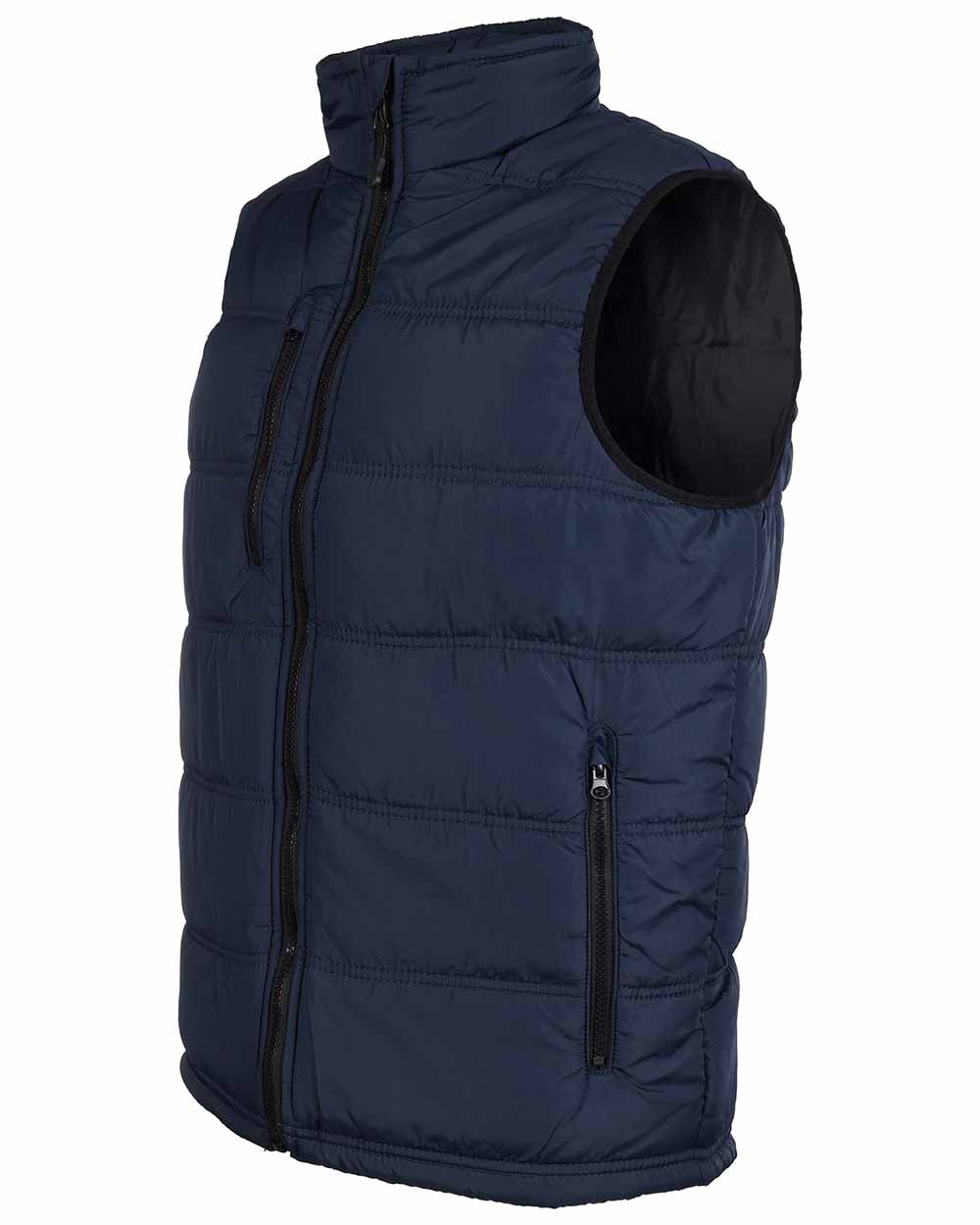 Navy coloured Fort Carlton Bodywarmer on white background 