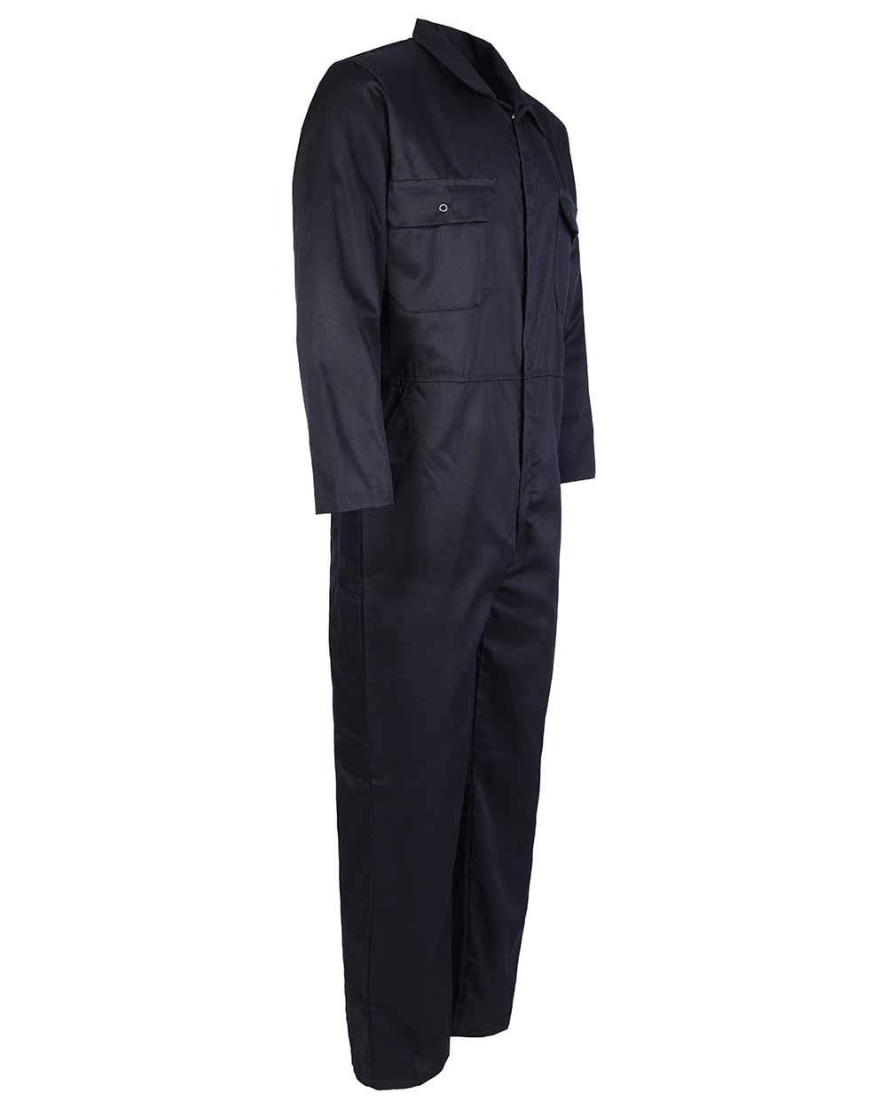 Navy coloured Fort Workforce Economy Boilersuit on white background 