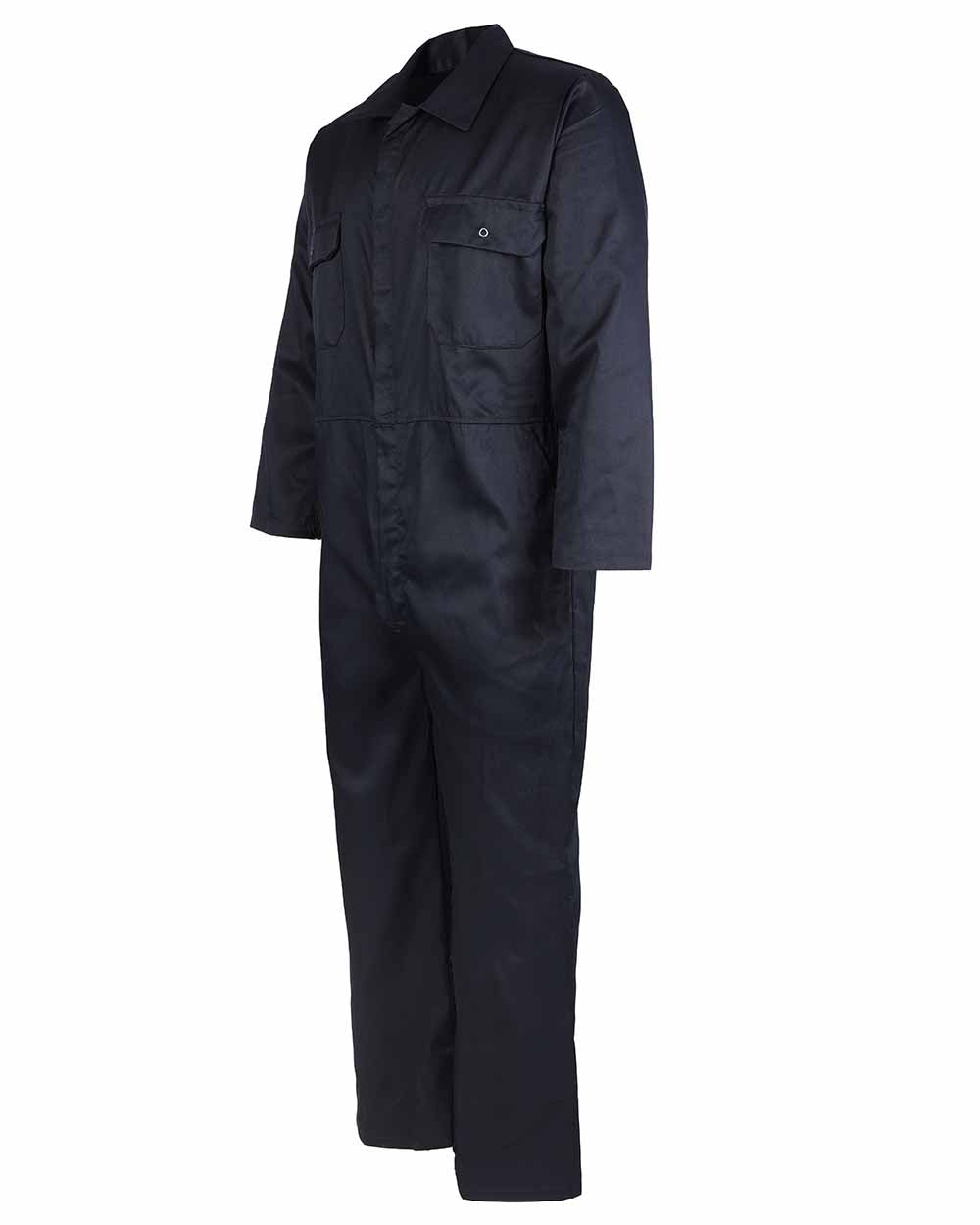 Navy coloured Fort Workforce Economy Boilersuit on white background 