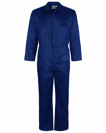 Royal Blue coloured Fort Workforce Economy Boilersuit on white background 